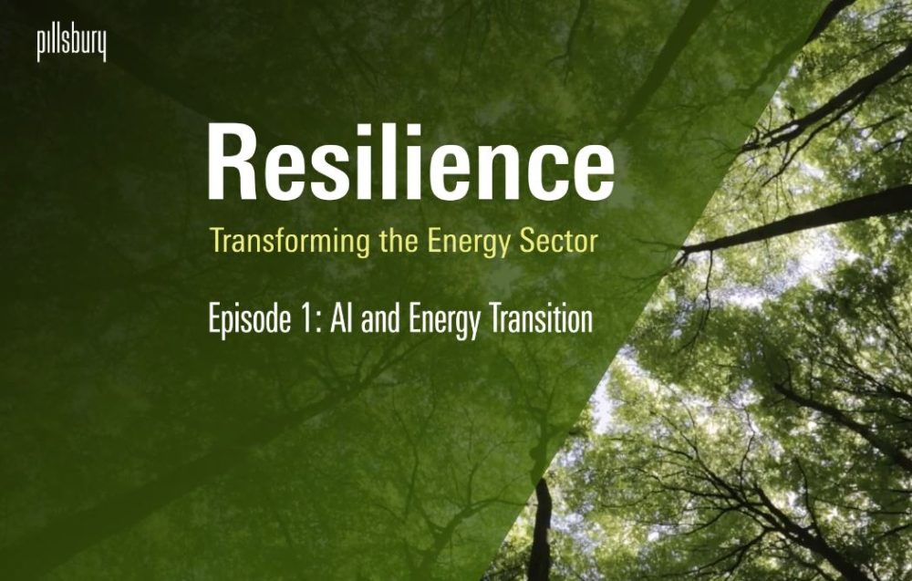 Resilience: Transforming Energy Sector – AI & the Energy Transition